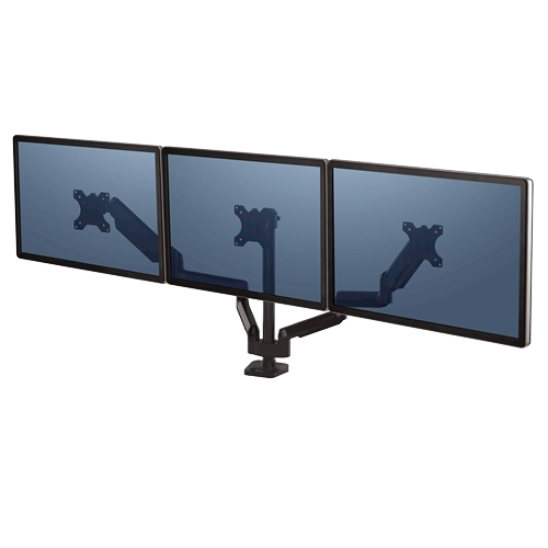 Fellowes Platinum Series Triple Monitor Arm Black 