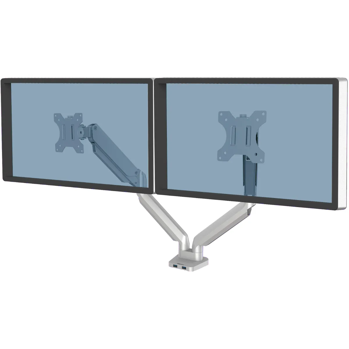 Fellowes Platinum Series Dual Monitor Arm Silver brat dublu pentru monitor