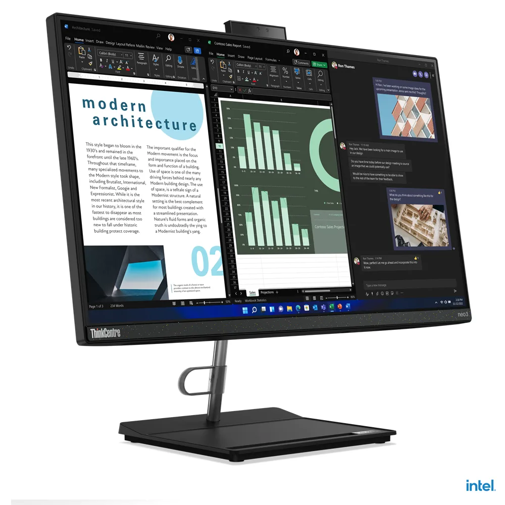 Lenovo All-In-One PC ThinkCentre Neo 30a 23.8 inch FHD IPS i5-1240P 16GB 512GB 