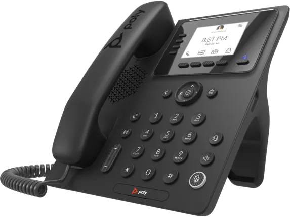 HP Poly CCX 350 Business Media Phone for Microsoft Teams and PoE-enabled