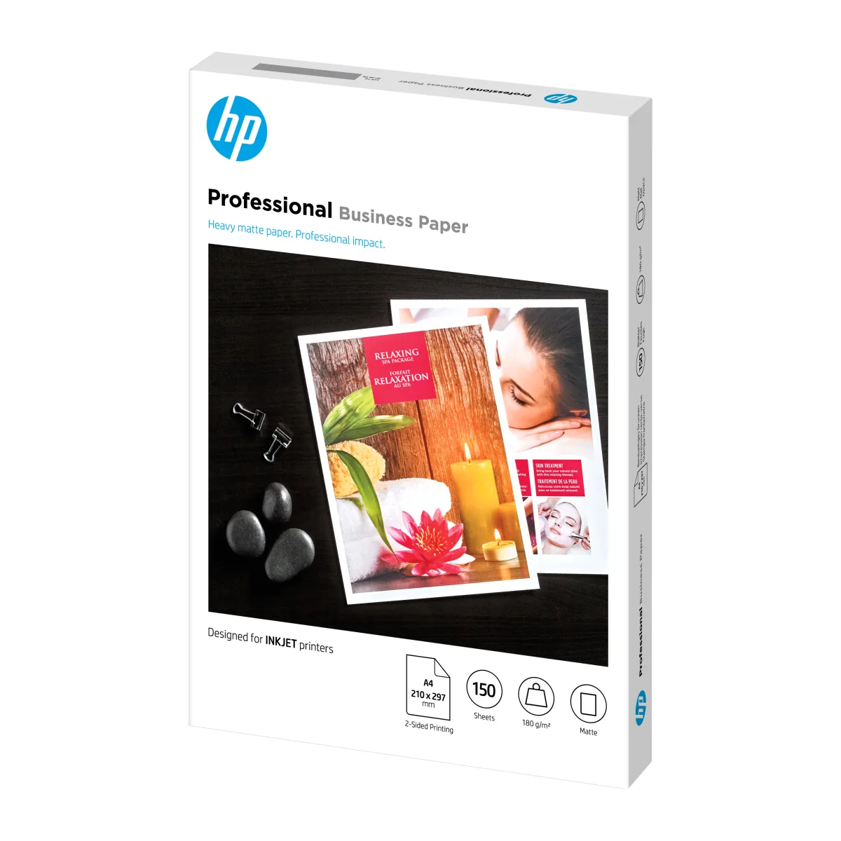 HP Hartie A4 matte 180g/mp Professional Business, 150 coli angle