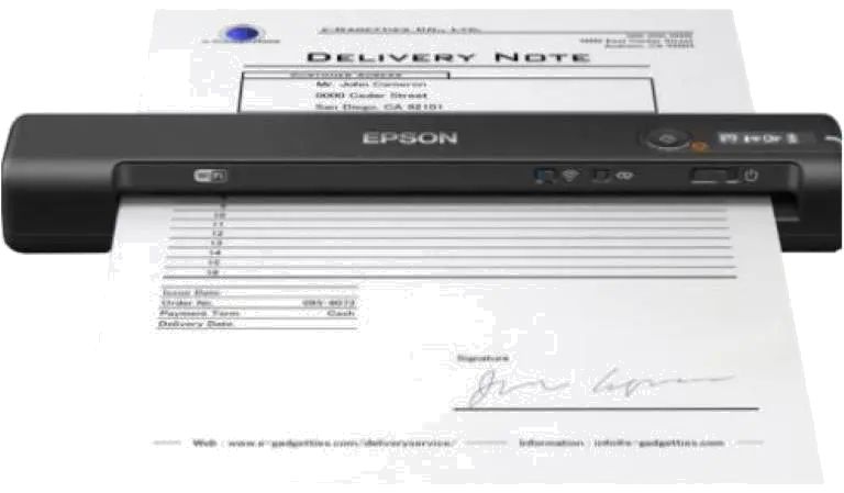 Epson Scanner mobil WorkForce ES-60W, dimensiune A4, viteza scanare:4ppm mono si color