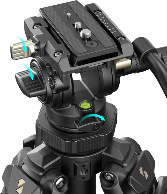 SmallRig 4420 Kit trepied video ușor AD-50 Pro fibră de carbon 