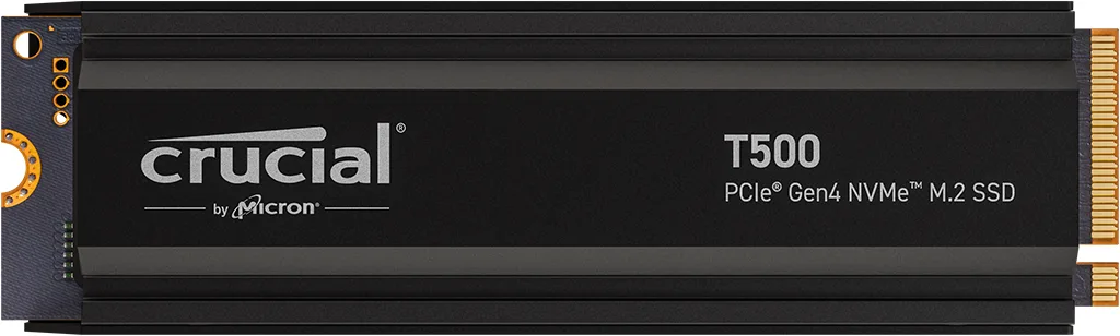 Crucial T500 SSD 2TB M.2 2280 PCIe 4.0 radiator 7400MB/s