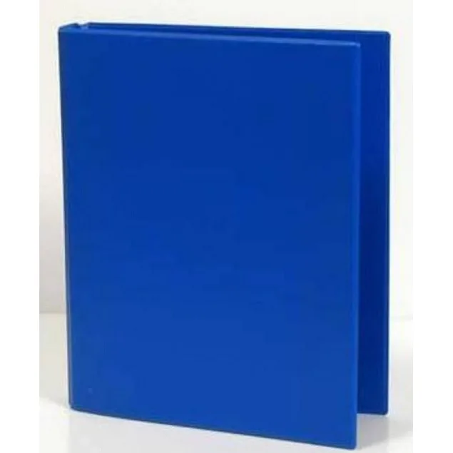 Office Caiet mecanic A5 2 inele 25mm albastru, dublu plastifiat