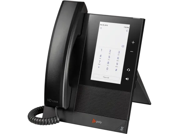 HP Poly CCX 400 Business Media Phone for Microsoft Teams and PoE-enabled 