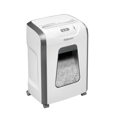 Fellowes Distrugator documente 15C alb, 15 coli, particule 4x40 mm, P-4, cos 19L 