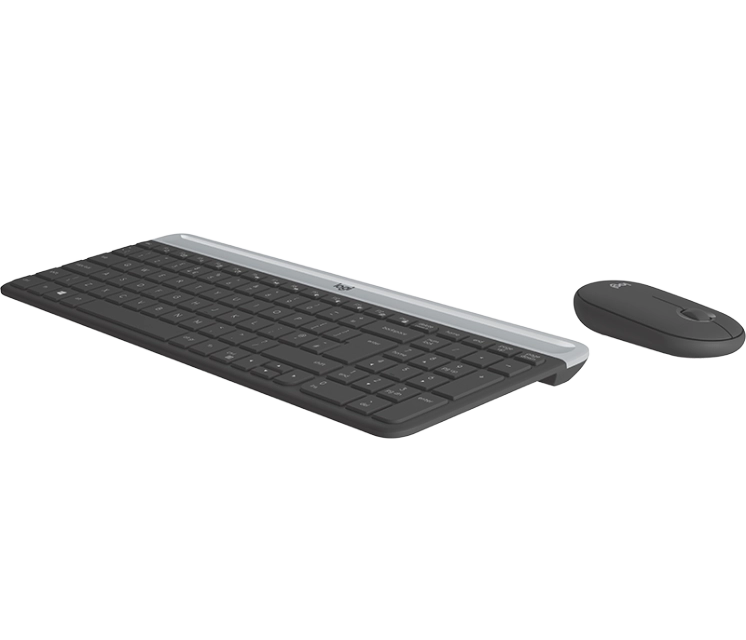 Logitech MK470 Wireless Keyboard si Mouse Combo, Grafit, US 