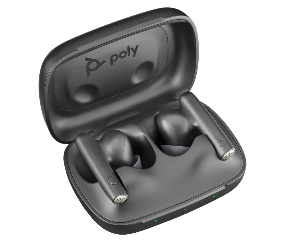 HP Casti Poly wireless Voyager Free 60 UC USB-C, charge case basic, black 