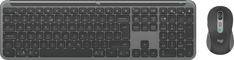 Logitech MK950 Signature Slim kit mouse si tastatura wireless si Bluetooth multidevice