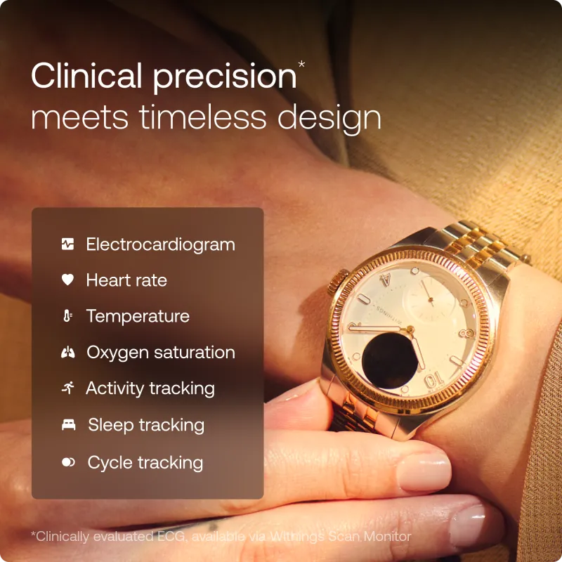 Withings ScanWatch Nova Brilliant 39mm - Gold 