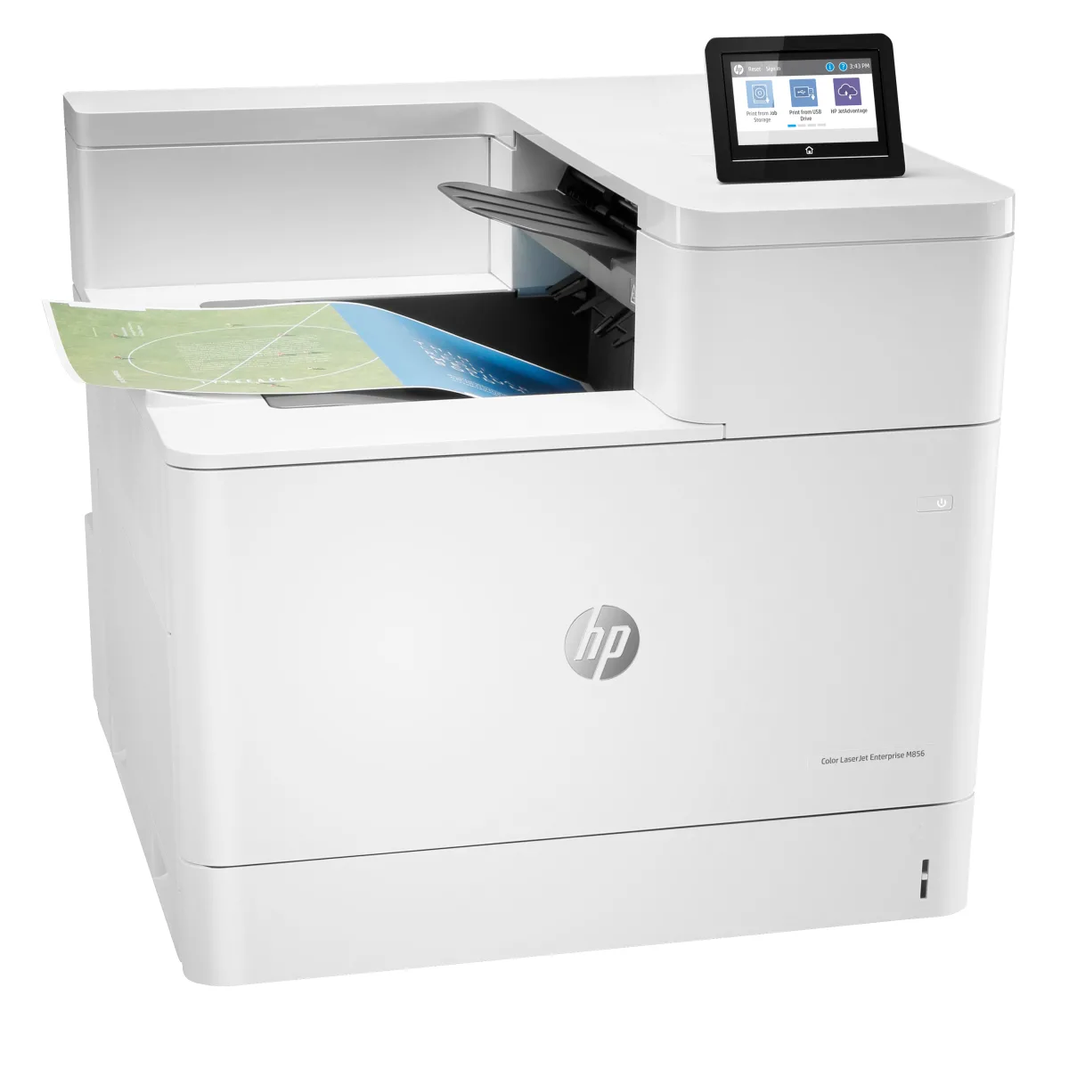 HP Color LaserJet Enterprise M856dn imprimanta A3 56 ppm (T3U51A) angle