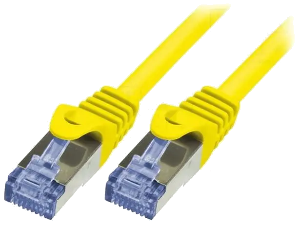 PATCH CORD S/FTP LOGILINK Cat6a, LSZH, cupru, 7.5 m, galben, AWG26, dublu ecranat "CQ3087S"