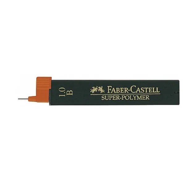 Faber-Castell Rezerva mine 1.0 B creion mecanic hi-polymer set 12