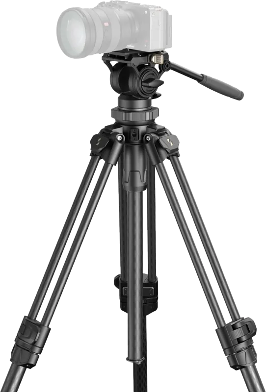 SmallRig 4420 Kit trepied video ușor AD-50 Pro fibră de carbon 