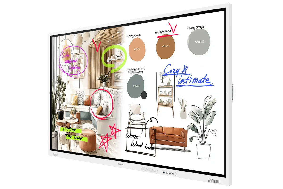Samsung Tabla interactiva WM75FX 75 inch 4K UHD Tizen 9.0 