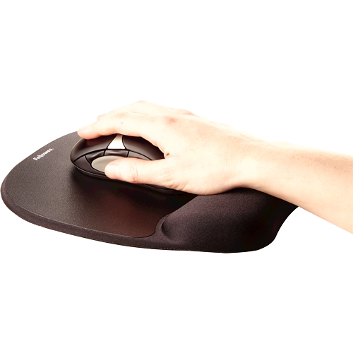 Fellowes Memory foam mouse pad NEGRU, pentru mouse optic 