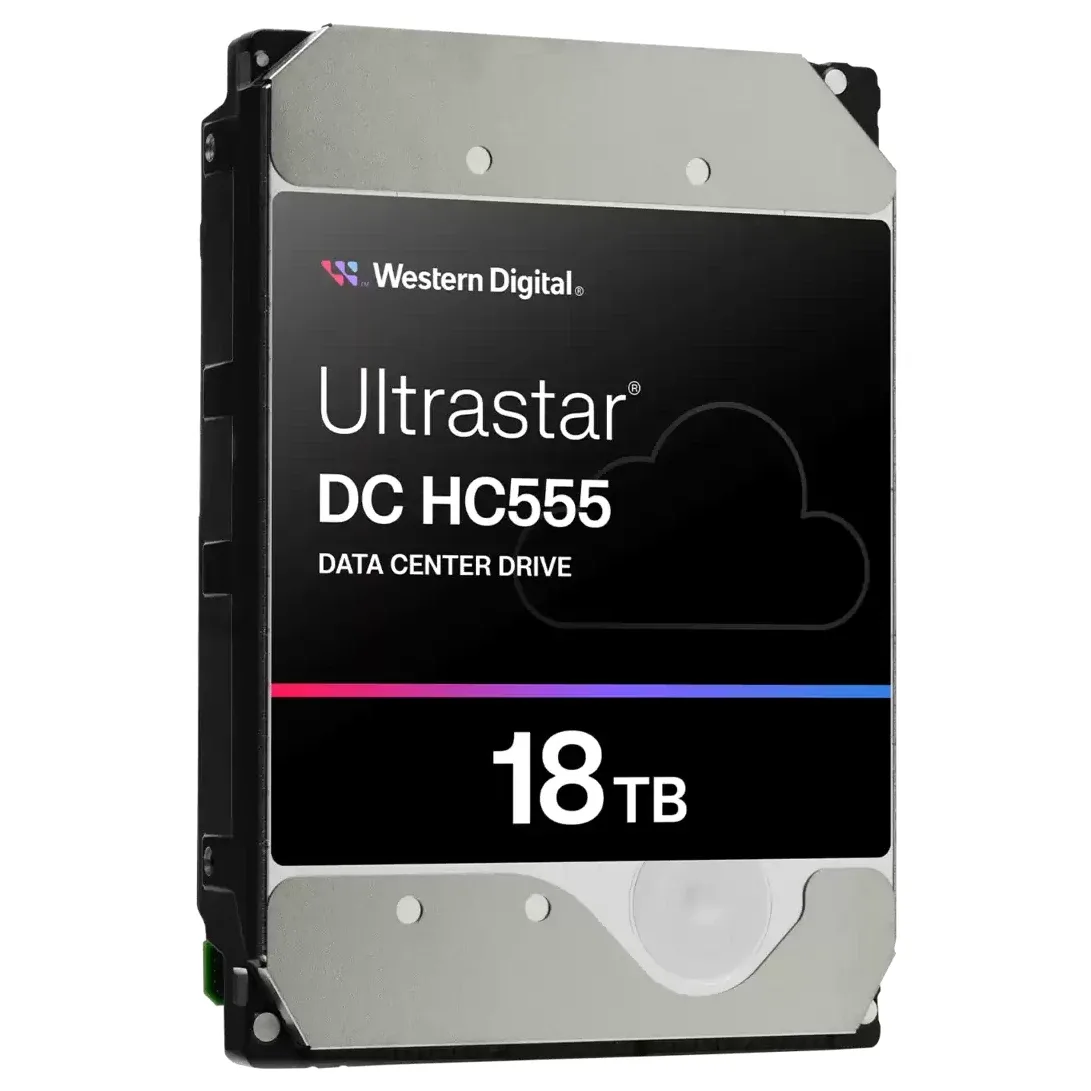 Western Digital HDD Ultrastar DC HC555 18TB 7200rpm 512MB 0B48723 angle