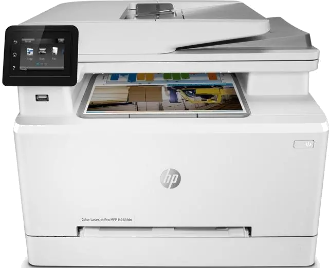 HP Color LaserJet Pro M283fdn multifunctional color fax retea