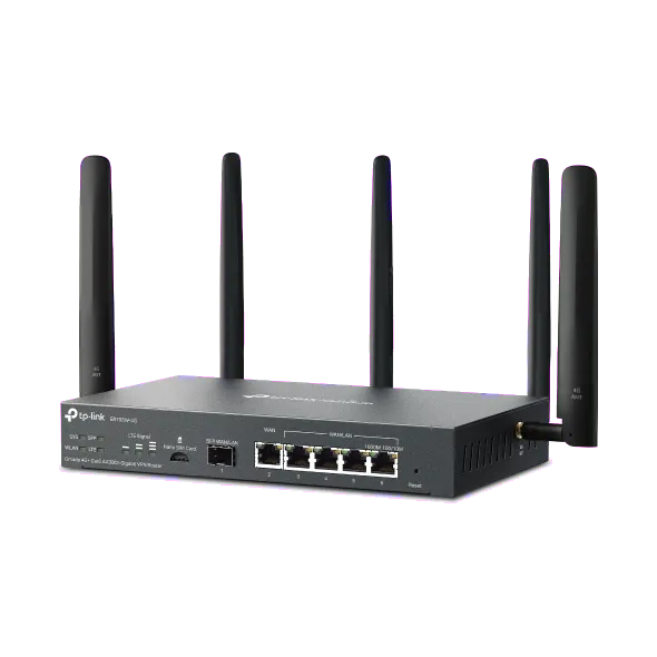 TP-Link Router VPN Omada AX3000, Wi-Fi 6, dual band, MU-MIMO, AX3000, Ethernet LAN, 4G 
