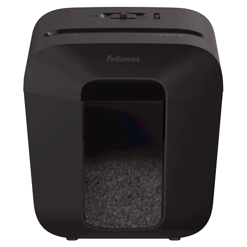 Fellowes Distrugator documente LX25M, 6 coli, mini-cut 4x12 mm, P-4, cos 11.5L 