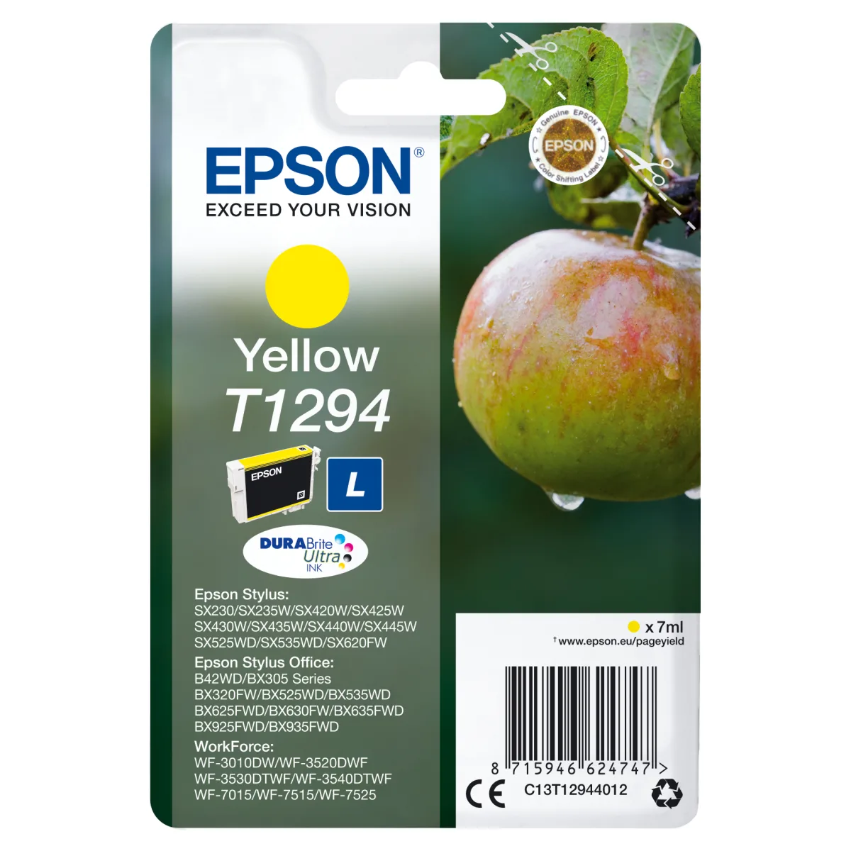 Epson Cartus original Yellow Large Stylus SX425W/SX525WD/BX305