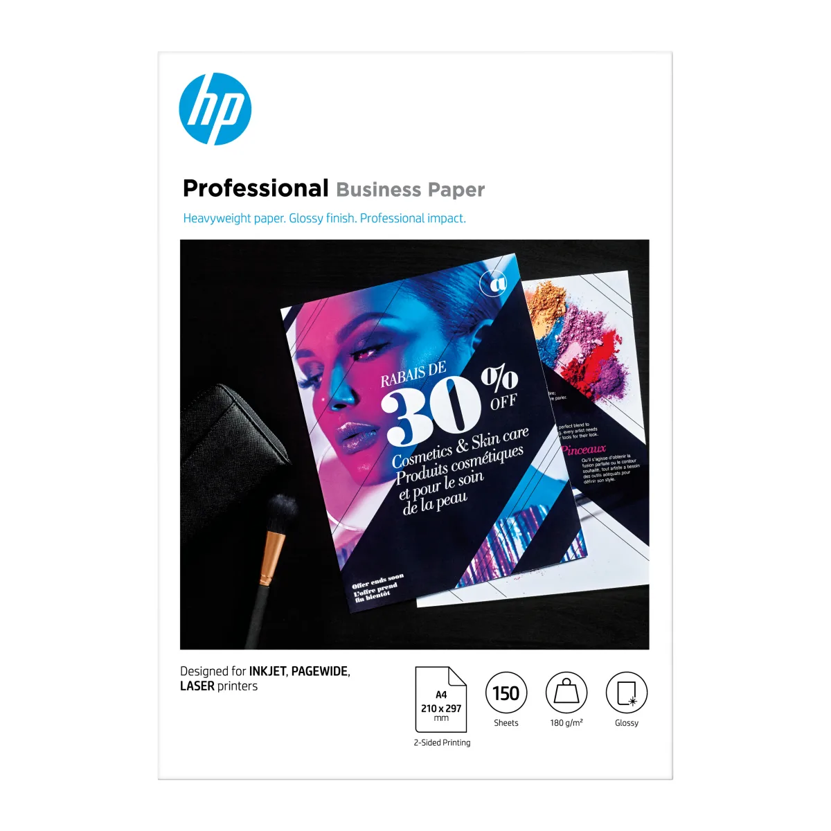HP Hartie A4 glossy 180g/mp Professional Business 3VK91A, 150 coli