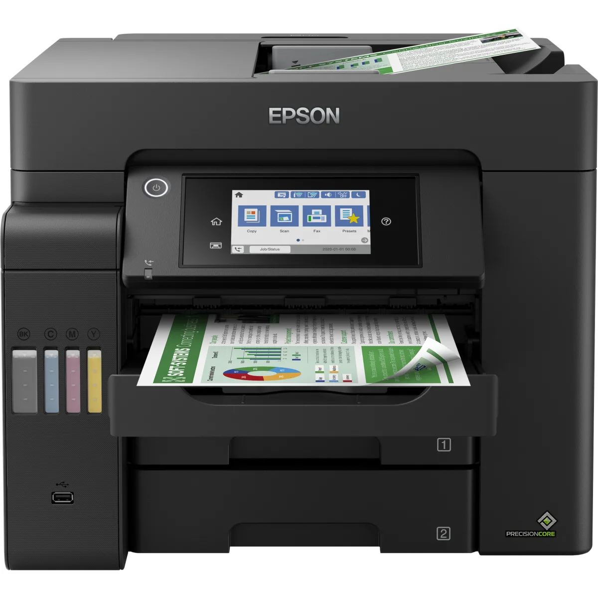 Epson EcoTank L6550 multifunctional CISS A4 fax C11CJ30402 angle