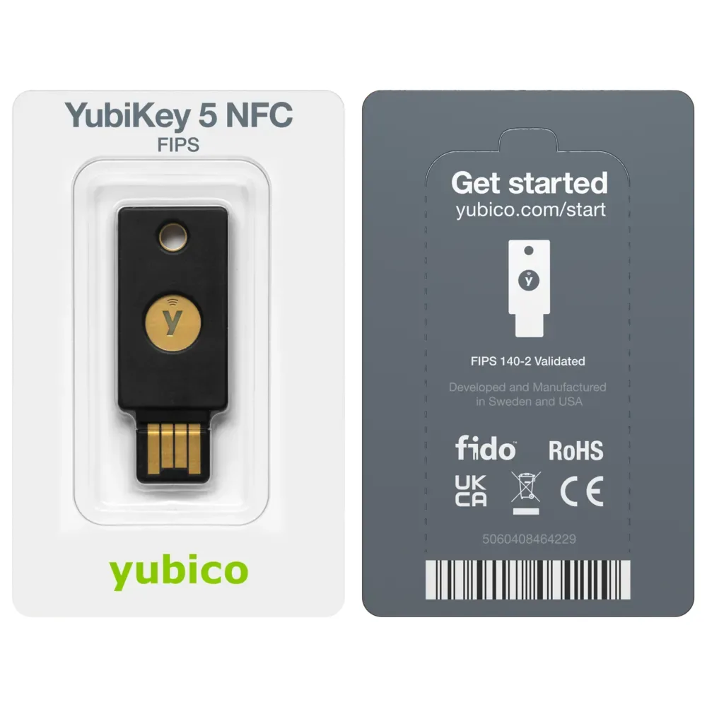 Yubico YubiKey 5 NFC FIPS 140-2, cheie USB-A cu NFC 