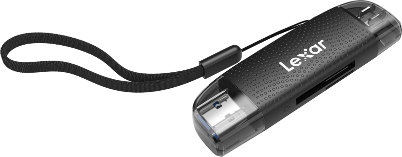 Lexar Cardreader Dual Slot USB-A/C (LRW310X) Supports microSD and SD cards (USB