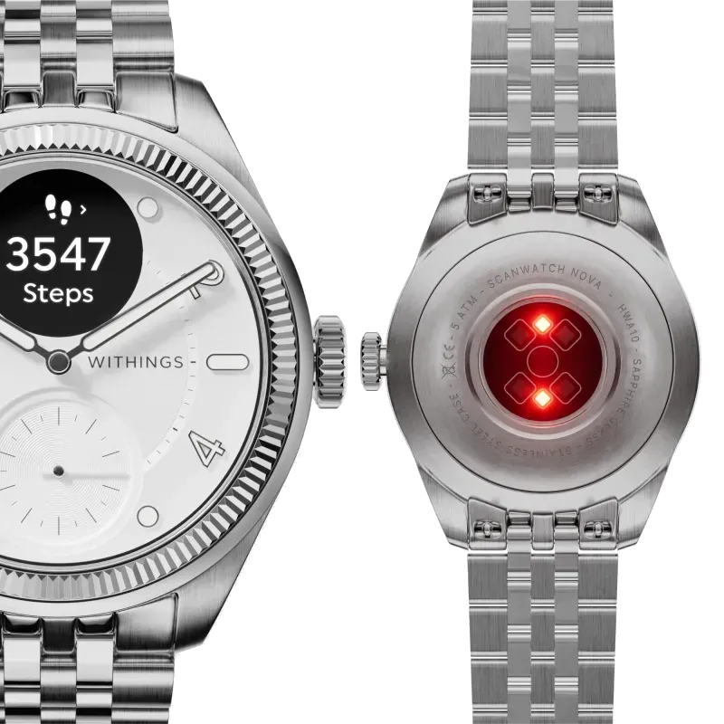 Withings ScanWatch Nova Brilliant 39mm - Titanium Silver 