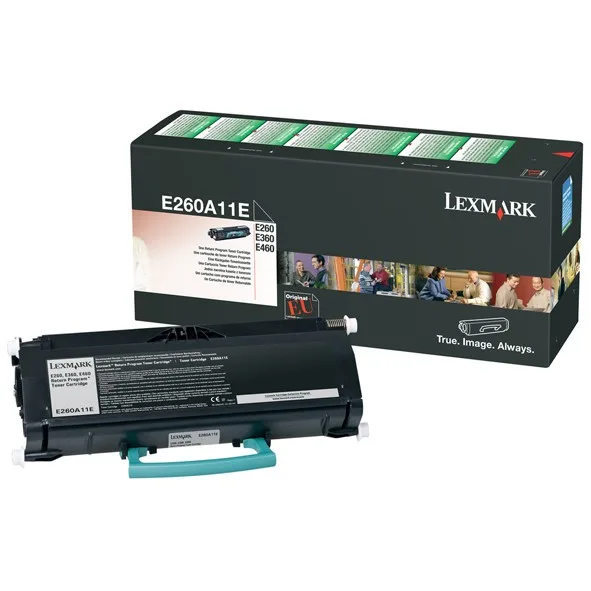 Lexmark E260A11E Cartus toner negru, ORIGINAL, Return Program, Standard Capacity, 3.5K