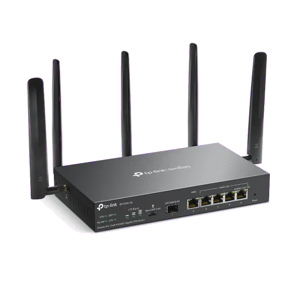 TP-Link Router VPN Omada AX3000, Wi-Fi 6, dual band, MU-MIMO, AX3000, Ethernet LAN, 4G 