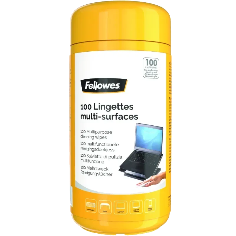 Fellowes Servetele curatare pentru toate suprafetele, 100buc/set