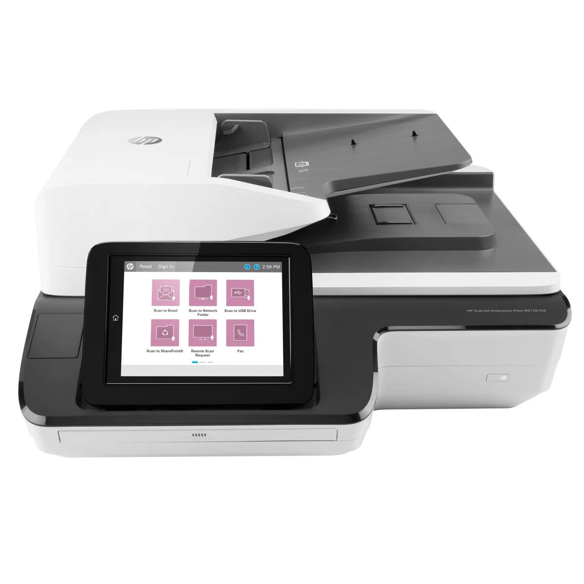 HP ScanJet Enterprise Flow N9120 fn2 scanner A3 angle