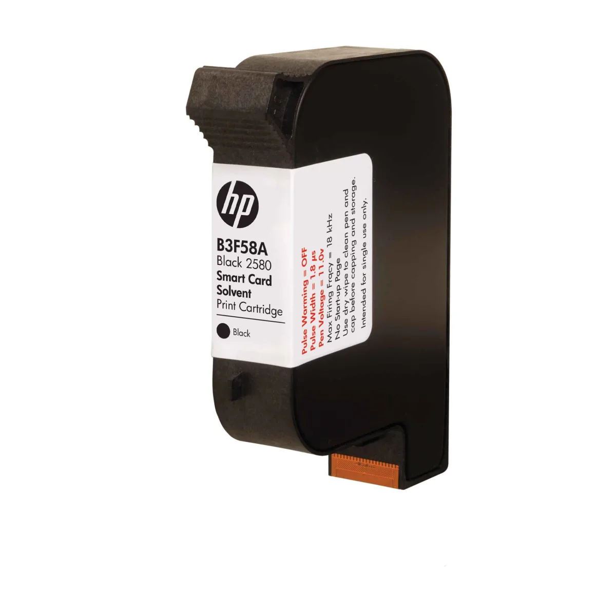 HP B3F58A Black 2580 Solvent Print Cartridge, 50ml, 36pl