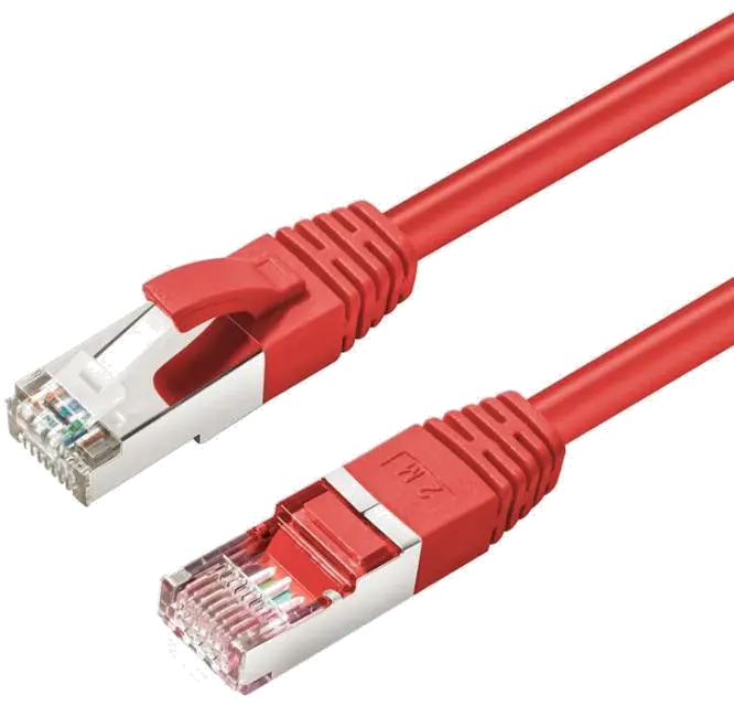 MicroConnect Patch cord CAT6A S/FTP 10m rosu LSZH