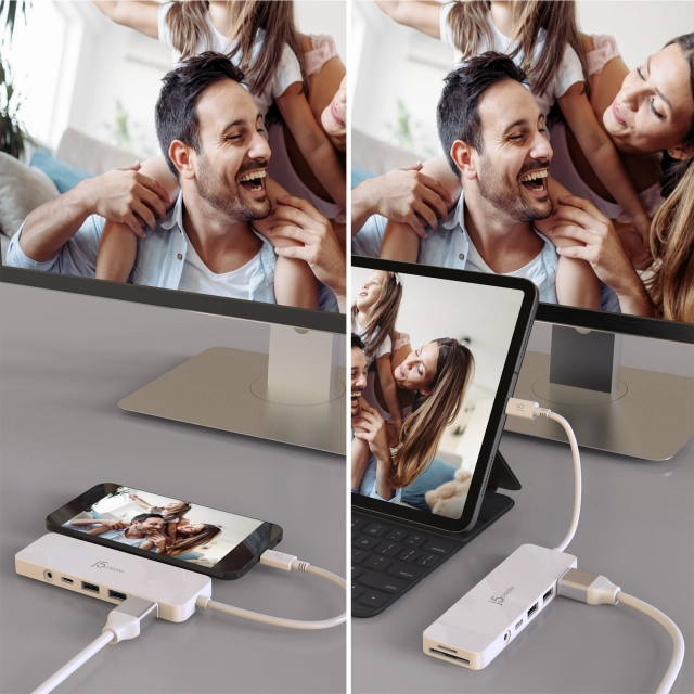 j5create USB-C MULTI-PORT HUB WITH POWER/DELIVERY 