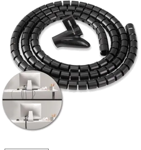 Fellowes Cable Zip black - organizator de cabluri (casa/ birouri), lungime 2m 