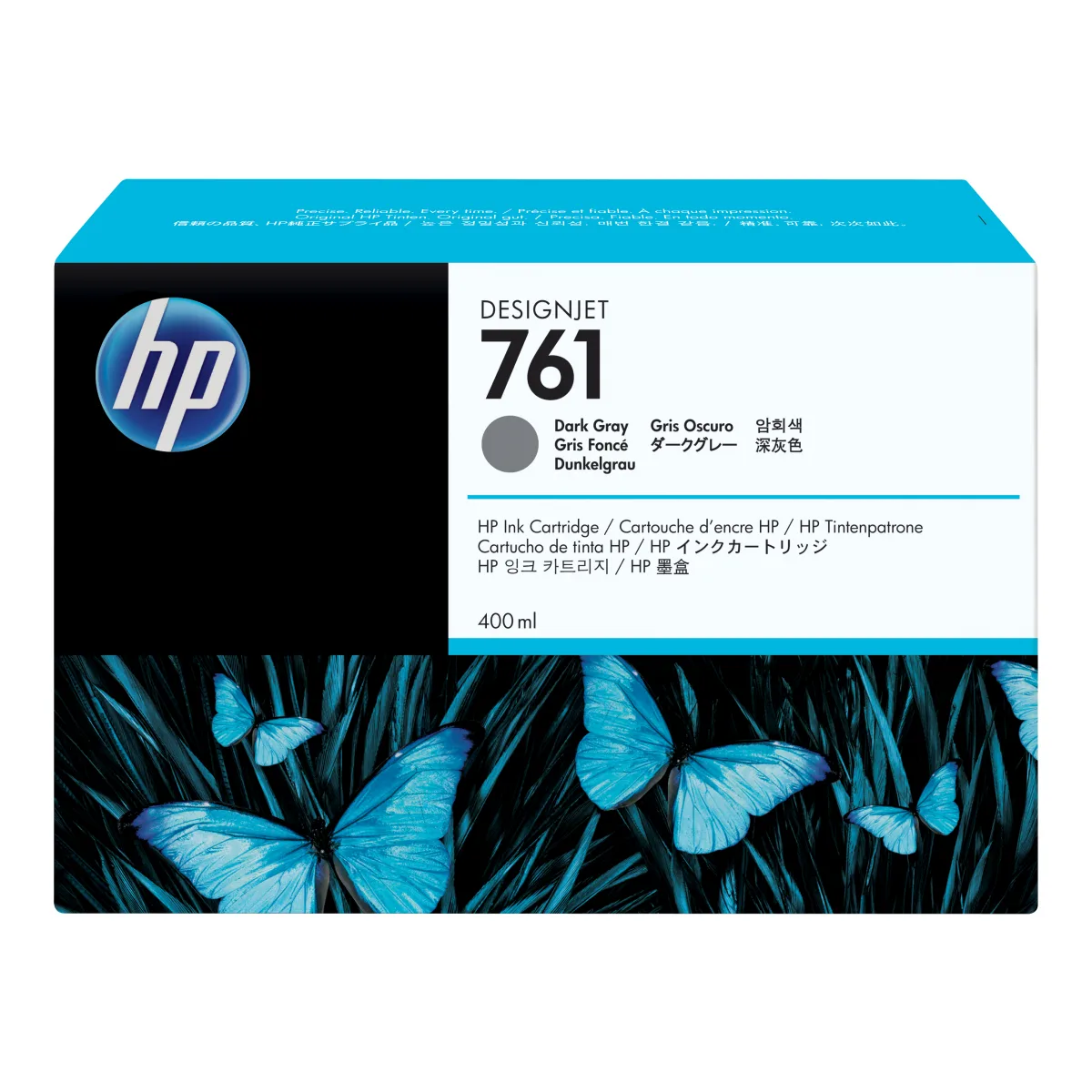 HP CM996A Cartus ink no. 761 400-ml Dark Gray pt. DesignJet standard yield