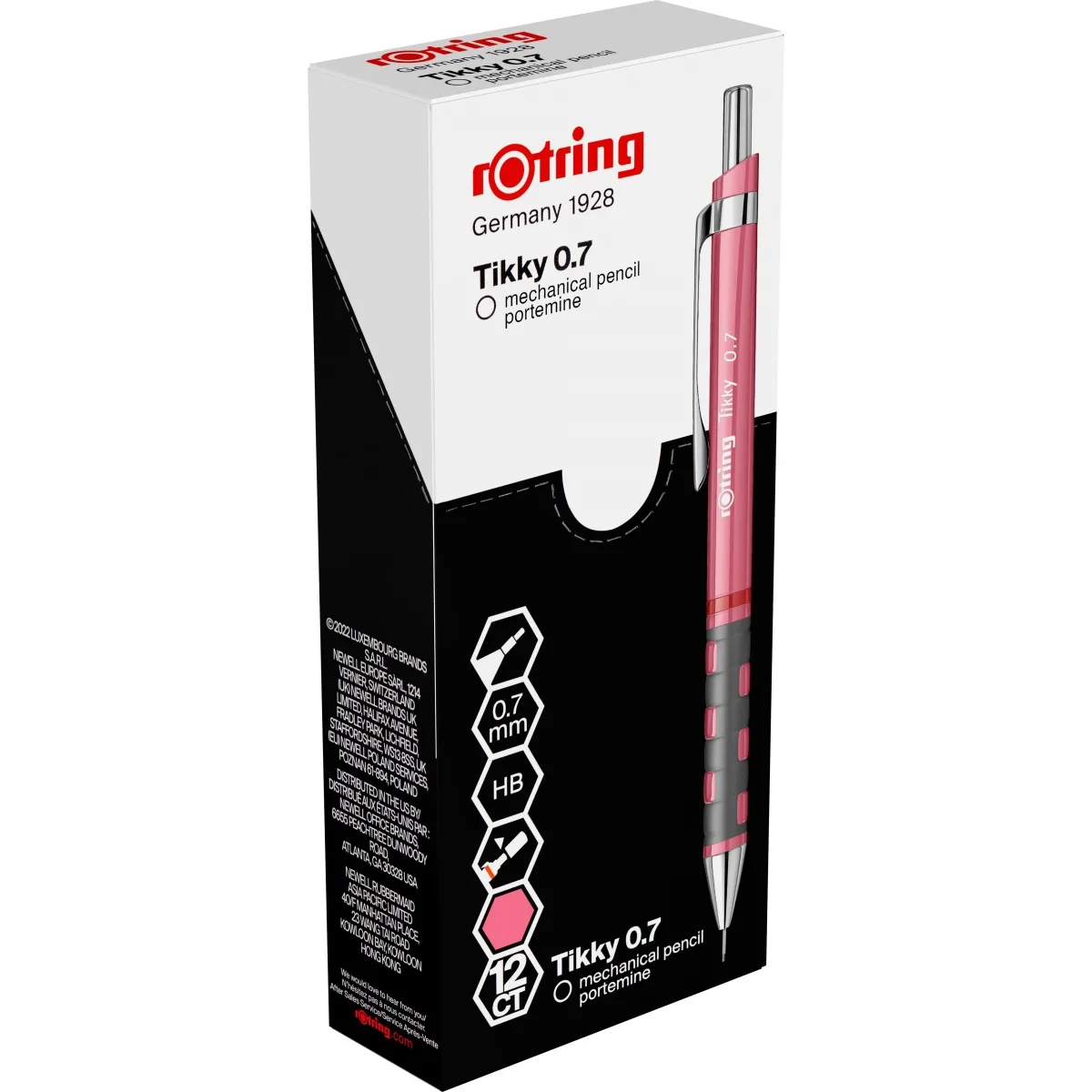 Rotring Creion mecanic TIKKY 3 0.7mm roz sidefat 