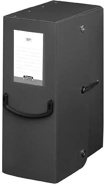 Fellowes Cutie arhivare plastic 20cm cu maner, neagra