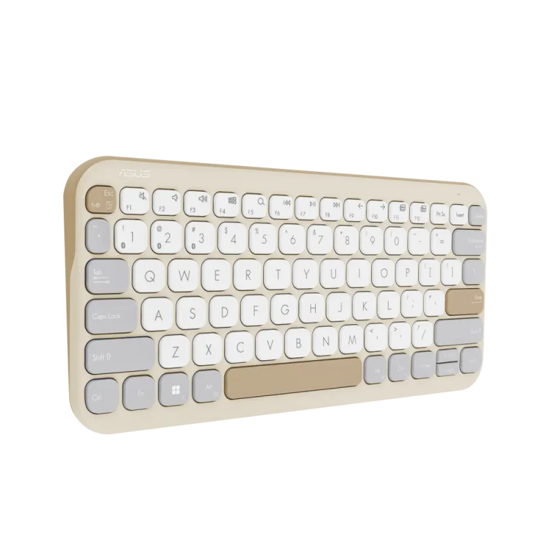 Asus Tastatura wireless KW100 Oat Milk BT 2xAAA 