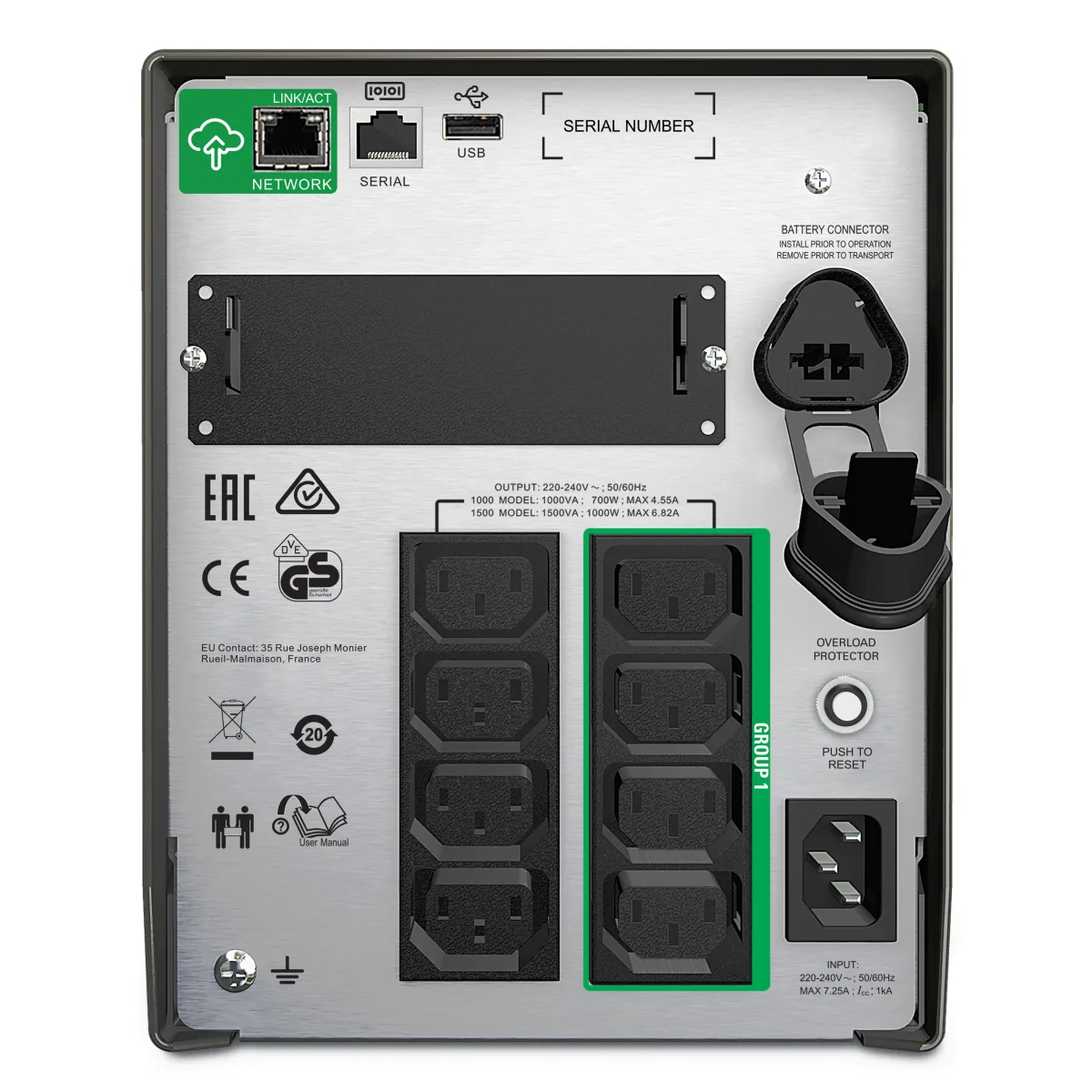 APC Smart-UPS 1000VA 700W SmartConnect SMT1000IC angle