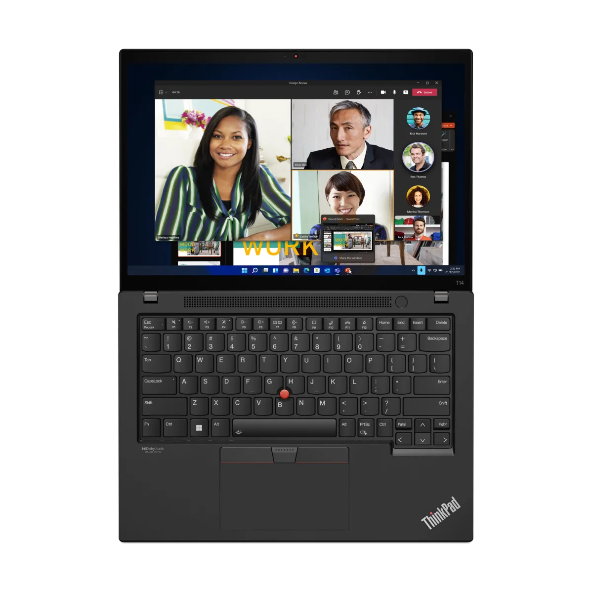 Lenovo Laptop ThinkPad T14 Gen 3 i7 14WUXGA 16GB 1TB W11DG angle