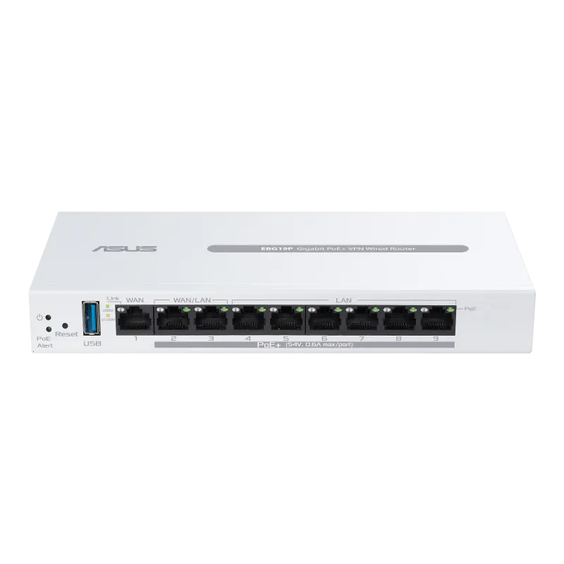 Asus ExpertWiFi EBG19P router VPN 8 porturi PoE 