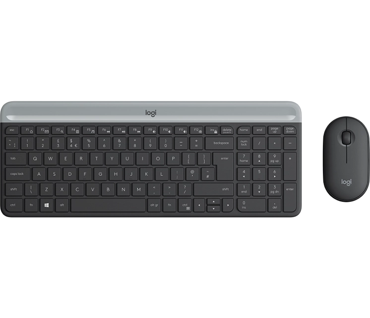 Logitech MK470 Wireless Keyboard si Mouse Combo, Grafit, US