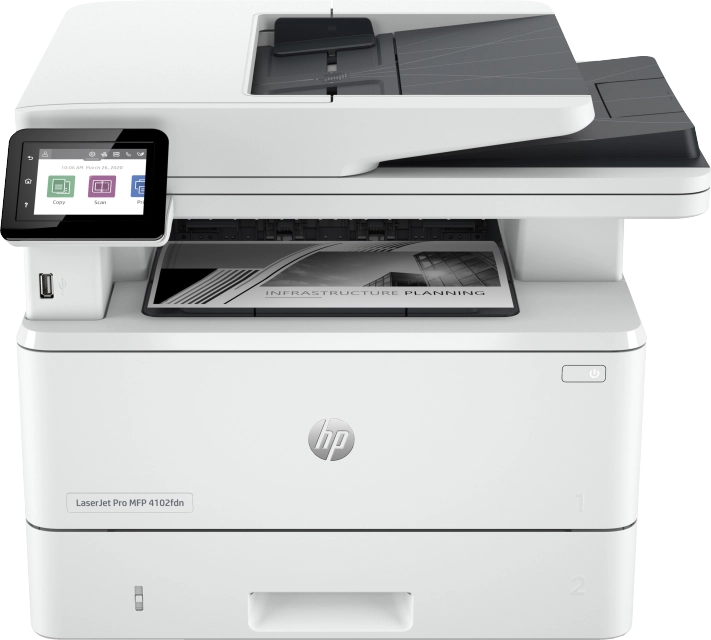 HP LaserJet Pro MFP 4102fdn multifunctional mono fax (2Z623F) 