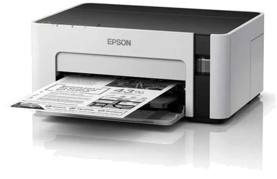 Epson Imprimanta inkjet mono CISS M1100 A4 alimentare: 150 coli USB 2.0 alb/negru