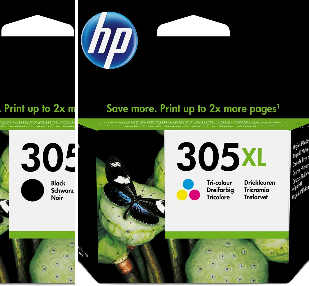HP Pachet cartuse negru si tricolor 305XL pt. DeskJet 2720/1/3 2320